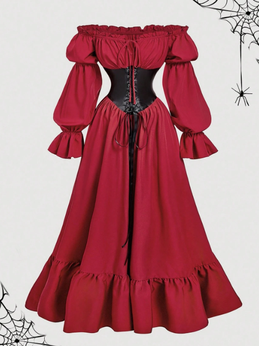 Spanish Style Dress Before AI modeling